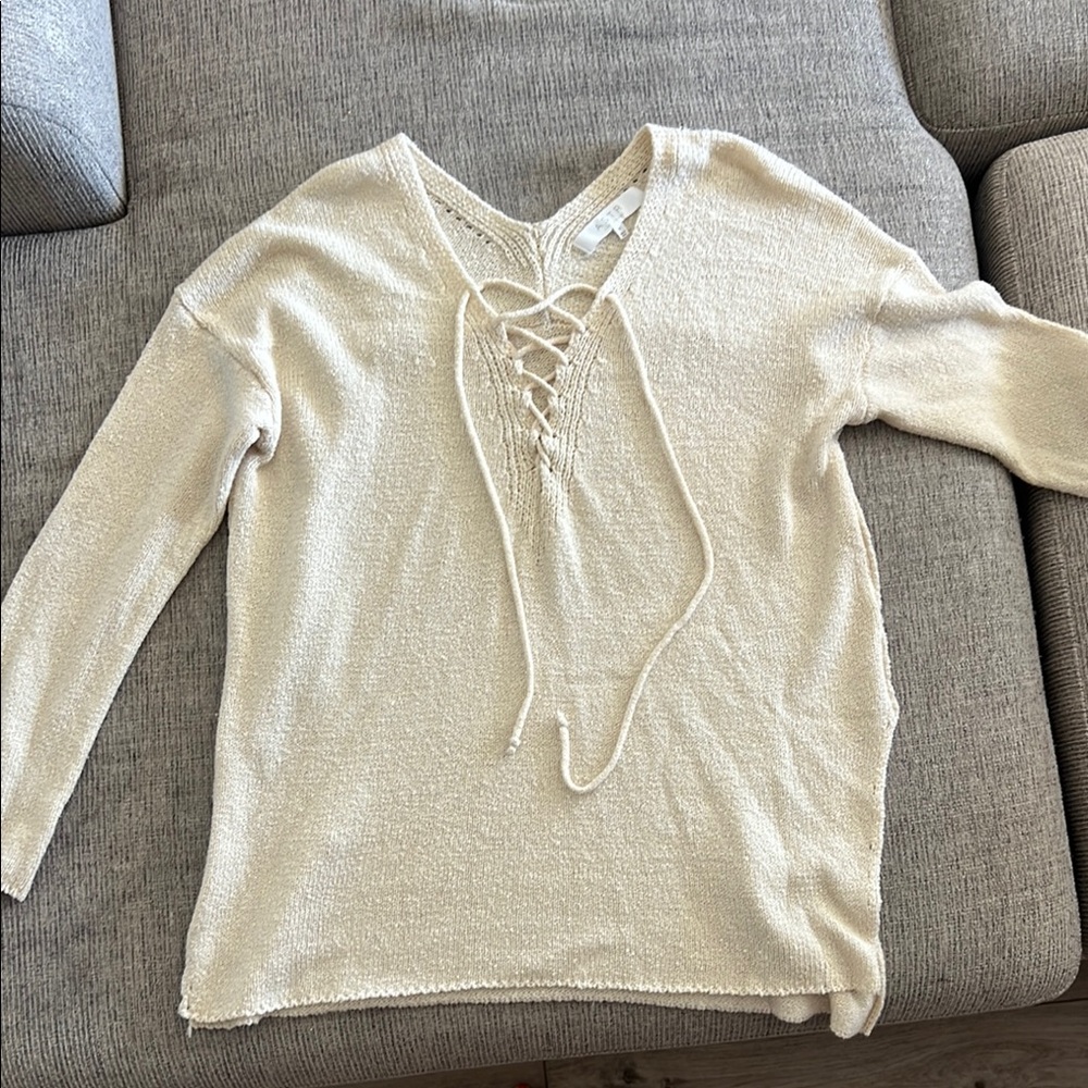 ASTR Beige Knit Top